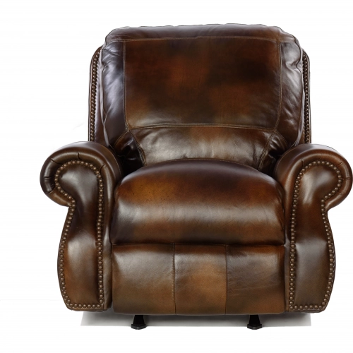 8755 Power Recliner in Chesterfield Cowboy Brown Top Grain Leather